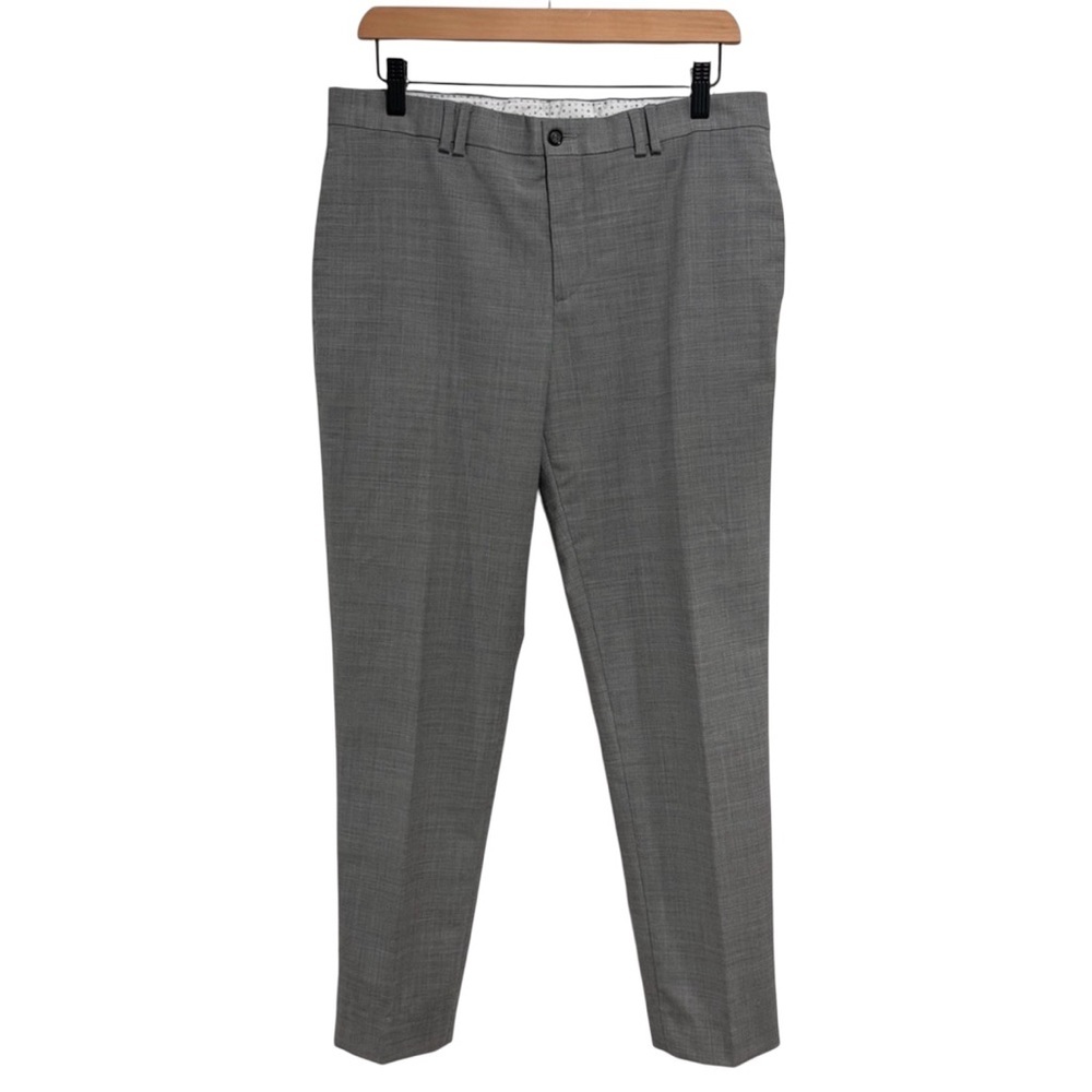 Zara Man Men's Grey Dress Pants Wool Blend